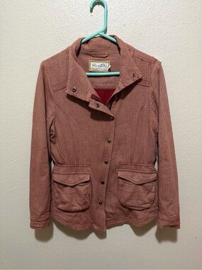 Aventura Organic Cotton Utility Jacket Safari Cargo Field Jacket Medium Y2K
